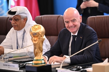 Gianni Infantino durante el Congreso