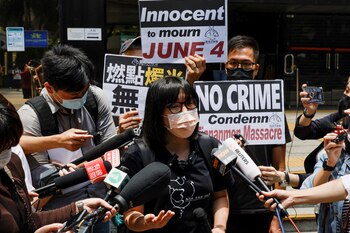 Chow Hang Tung en una