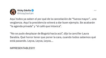Trino de Vicky Dávila contra