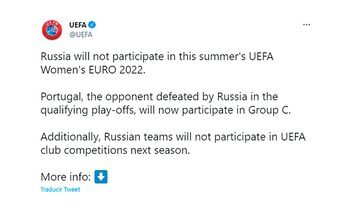 "Rusia no participará en la