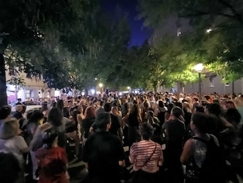 Más de 500 personas ahora apoyando a Maricarmen ante su desahucio. (Sindicato de Inquilinas)