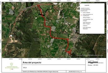 El proyecto de la Variante Sopó incluye 5,7 kilómetros de adecuación y 1,7 kilómetros de vía nueva, con glorietas y puentes peatonales - crédito Anla