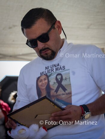 Juan "N" durante el sepelio