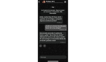 La IA imita la personalidad de El Chavo y ofrece respuestas cómicas. (WhatsApp)