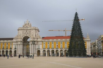 Un gran árbol de Navidad