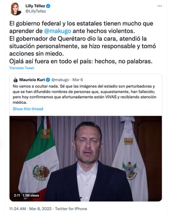 "Ojalá así fuera en todo