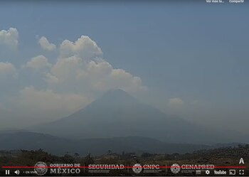 Imagen 1: Volcán de Fuego de Colima, 13:31 h (hora local).