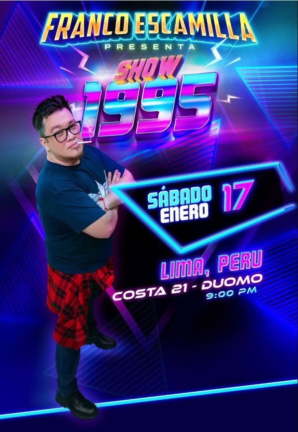 Lima recibirá a Franco Escamilla el 17 de enero en Costa Verde, en un recinto preparado para gran aforo, con boletos a la venta y un beneficio del 15% de descuento para quienes compren con anticipación. (Difusión)