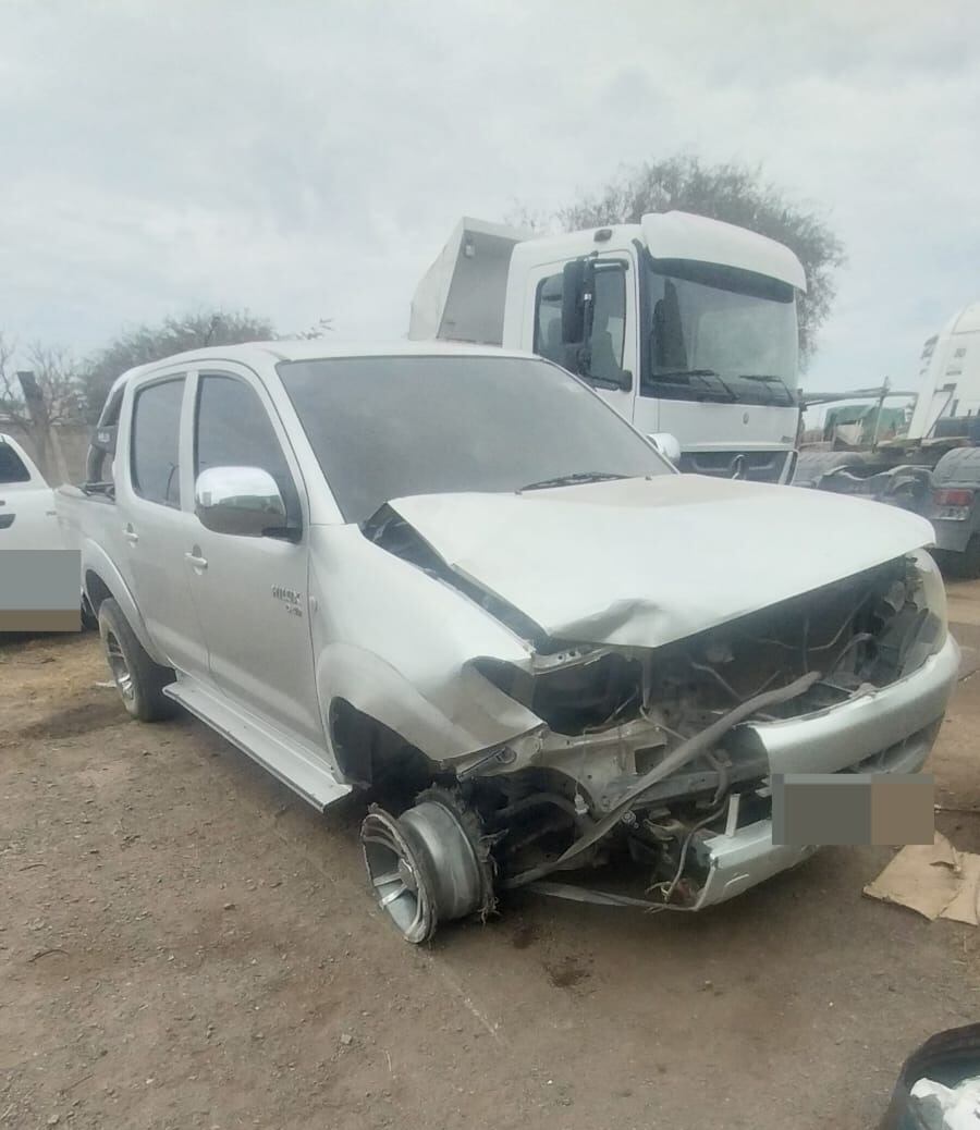 La camioneta que le secuestraron al hombre que se entregó a las autoridades
