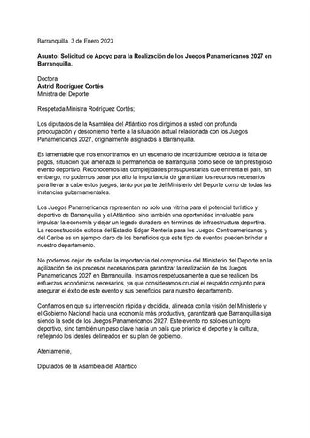 A través de una carta