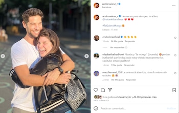 Andrés Wiese publicó foto con