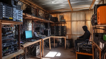 Criptominería, granjas de criptomonedas, minería digital, consumo energético, blockchain. - (Imagen Ilustrativa Infobae)