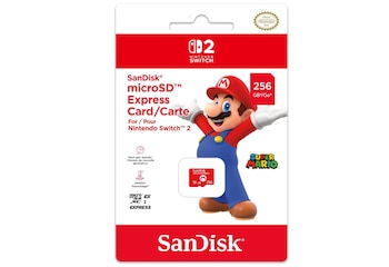 Tarjeta microSD Express de 256GB.