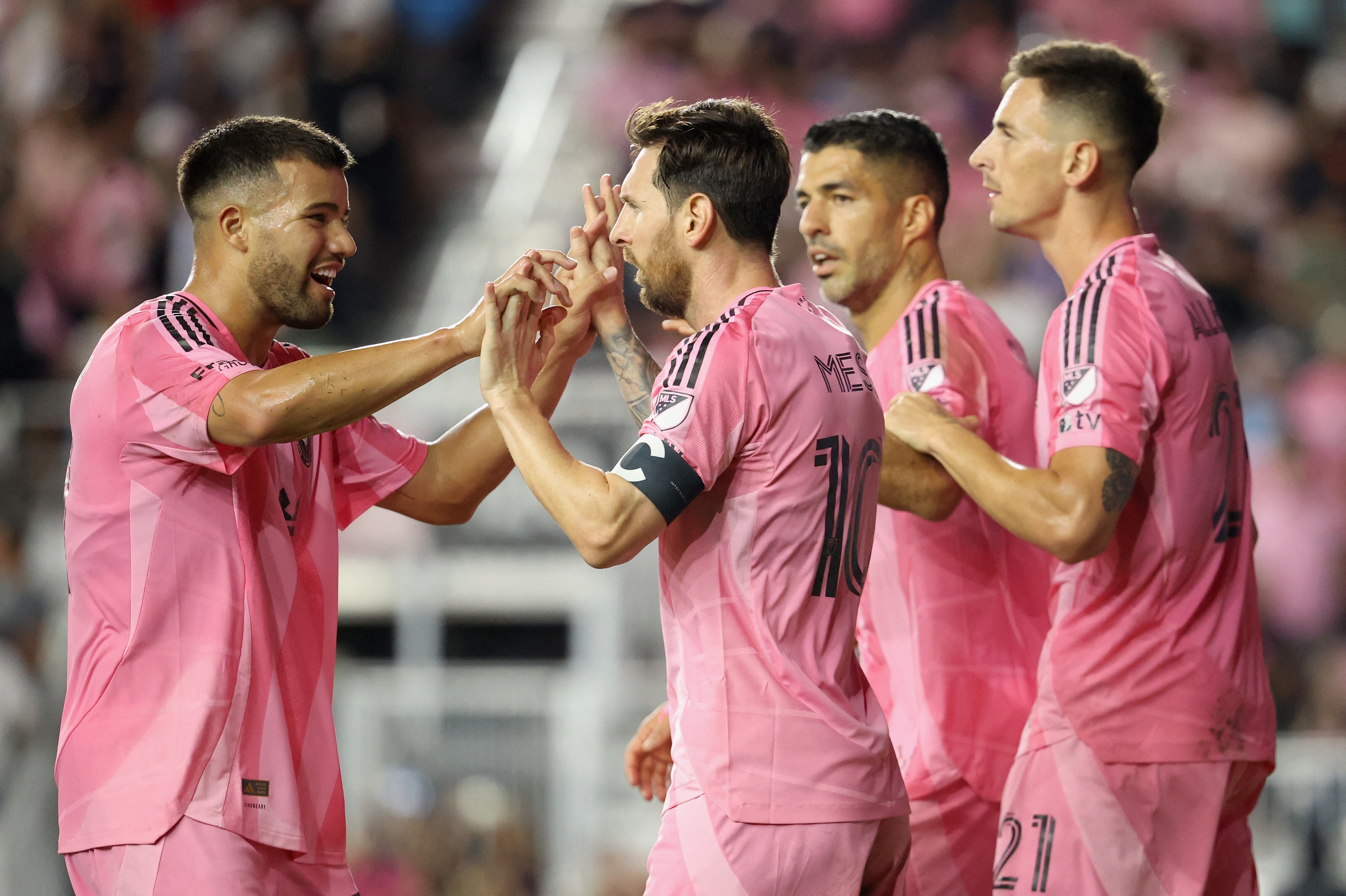 Messi completó los 90 minutos con el Inter Miami y se destacó como la figura del encuentro (Leonardo Fernandez/Getty Images/AFP)