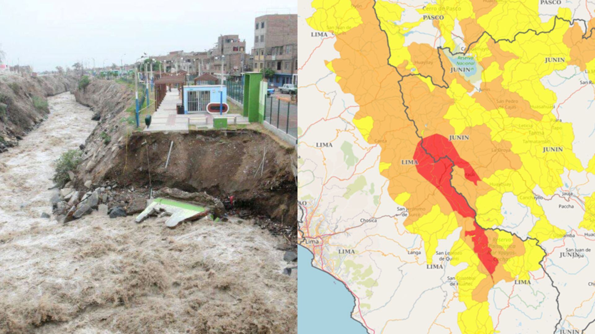 Alerta roja en Perú: Lima y 17 regiones en peligro extremo de huaicos y activación de quebradas según Senamhi