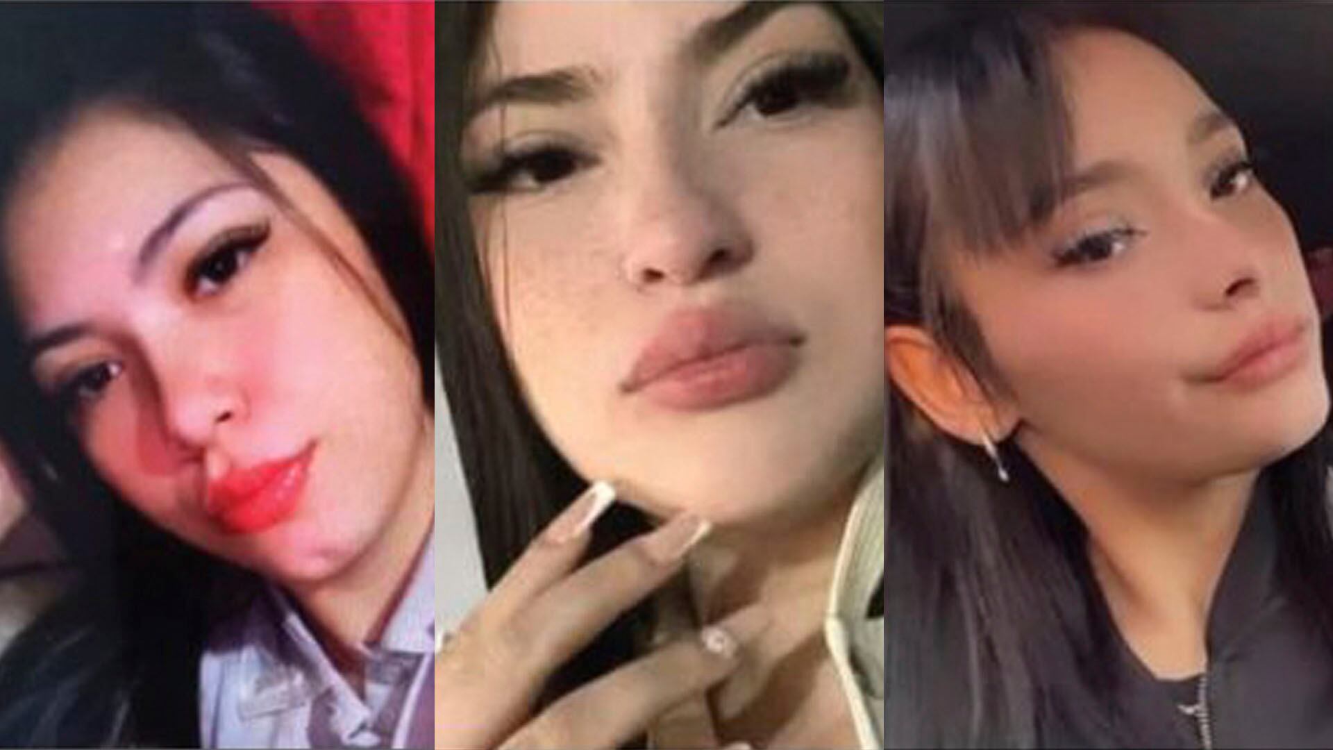 Brenda del Castillo (20), Morena Verdi (20) y Lara Gutiérrez (15)