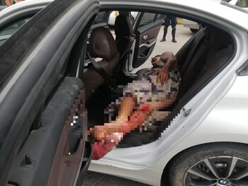 Una imagen del rehén en