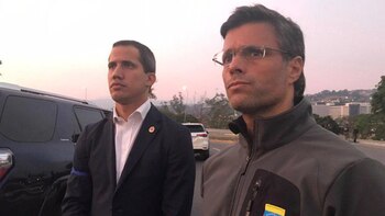 Juan Guaidó y Leopoldo López