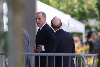 Biden arriba al juzgado en