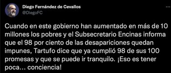 Diego Fernández de Cevallos acusó