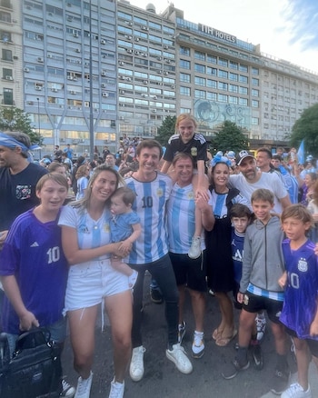 Pampita y García Moritán festejaron