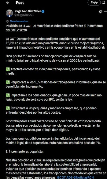 Jorge Iván Diez habló del