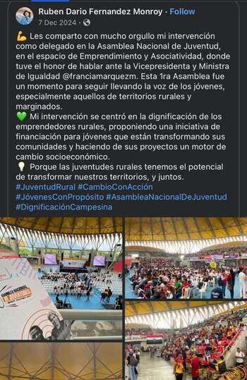 El joven había manifestado en