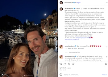 El actor le dedicó un cariñoso mensaje a su pareja