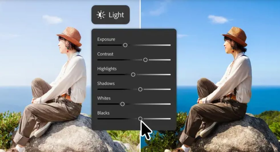 El asistente de IA de Photoshop podrá cambiar la iluminación. (Photoshop)