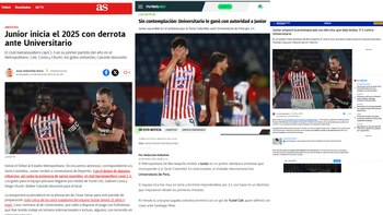 Reacción de la prensa colombiana al triunfo de Universitario sobre Junior