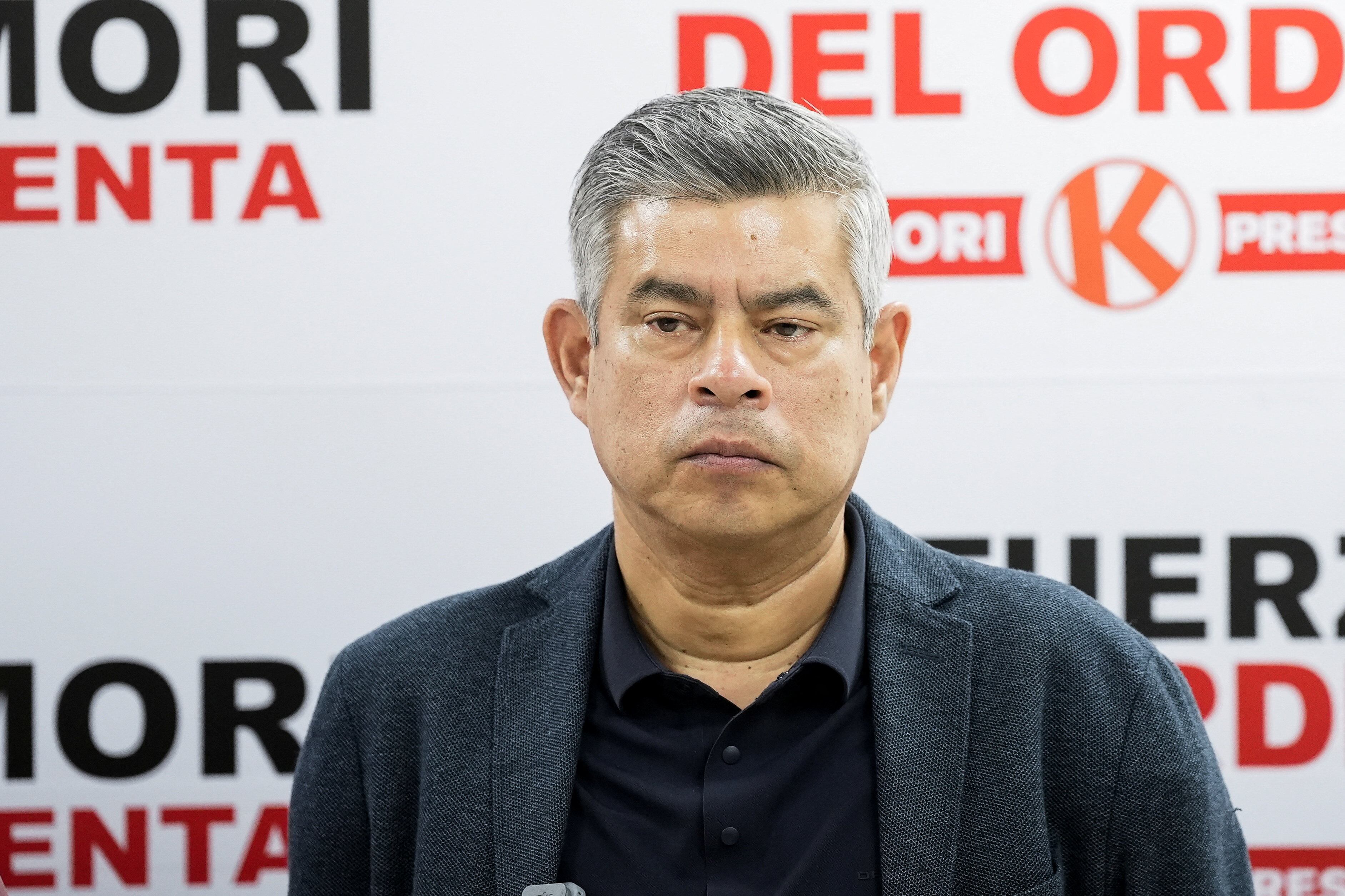 Luis Galarreta, candidate for Peru's vice president attends Peru's conservative Keiko Fujimori press conference, as she addresses the media at her party's Popular Force headquarters, after she narrowly defeated leftist congressman Roberto Sanchez in the Peruvian presidential election, ahead of the official result announcement, in Lima, Peru, June 24, 2026. REUTERS/Angela Ponce