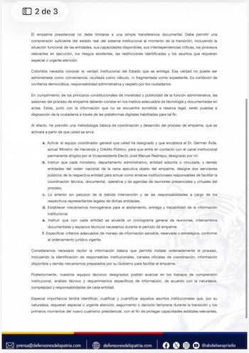 José Manuel Restrepo destacó respeto por la voluntad popular y llamó a un relevo “a la altura de la historia” colombiana - crédito @jrestrp/X