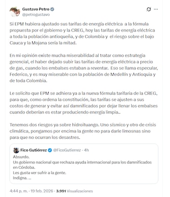 Gustavo Petro acusó a Fico