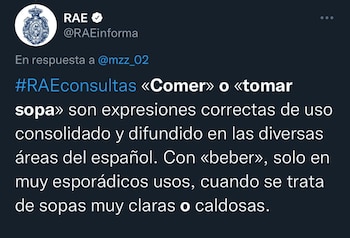 ¿Comer o tomar sopa?. Foto: