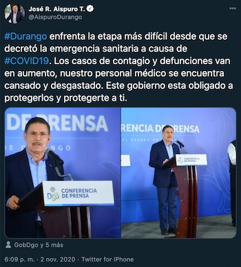 Aispuro anunció un aumento en