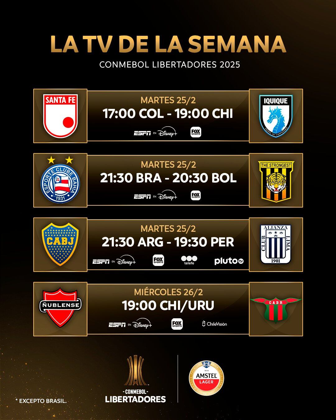 Los canales autorizados para ver Alianza Lima vs Boca Juniors en La Bombonera por Copa Libertadores 2025. - créditos: Conmebol