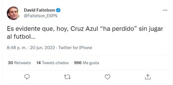 Faitelson habló de la llegada