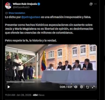 El comentario del presidente ha