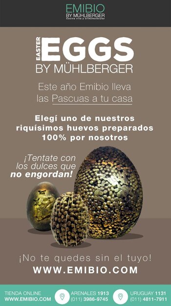 Huevos de Pascuas con "dulces