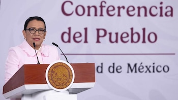 La titular de la Segob, Rosa Icela Rodríguez, presentó los avances de la estrategia de Atención a las Causas.
Crédito: Segob