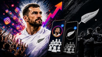 Tim Payne, el futbolista neozelandés que se volvió viral gracias a un influencer argentino, superó a los All Blacks en Instagram