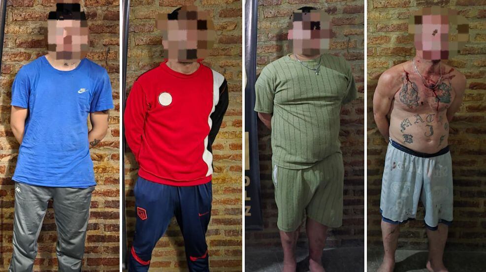 Los cuatro detenidos