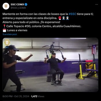 Foto: X: @SSC_CDMX