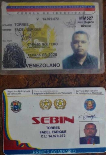 Fadel Torres portaba credencial de
