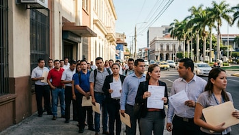 La población desempleada total se estimó en 154.000 personas, de las cuales 87.000 eran hombres y 67.000 eran mujeres.