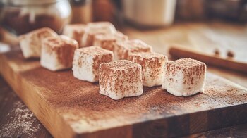 Espolvorear los bombones con canela,