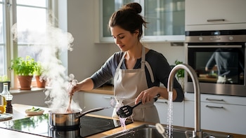 Lavar los platos y cocinar al mismo tiempo: qué significa, según la psicología