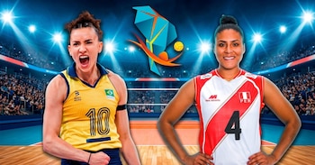 Dónde ver Perú vs Brasil: canal TV del partido por fecha 2 del Campeonato Sudamericano de vóley 2026.