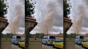 Un tornado con vientos de más de 100 km/h arranca tejados de varias viviendas en Carcassonne, sur de Francia, y deja al menos 41 heridos