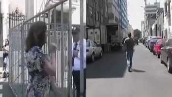 Paciente de EsSalud tuvo que rodear la manzana para llegar a su cita por cierre de calles cerca de la ONPE